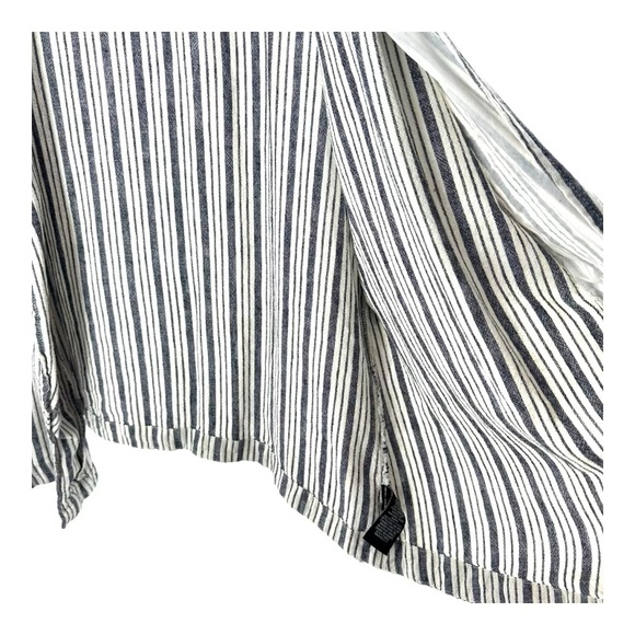 Sanctuary | L Large Striped Linen Blend Blazer Jacket - Picture 6 of 8